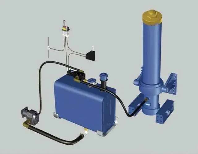 自卸車液壓油缸工作原理